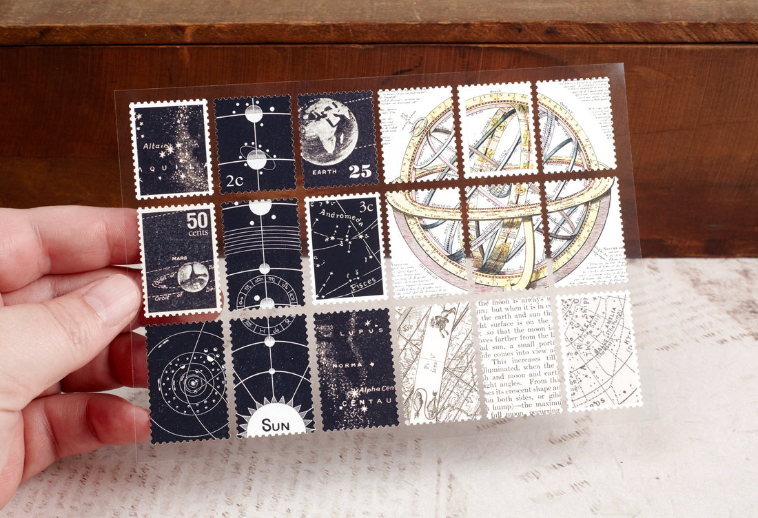 Astronomy Stamps Sticker Set