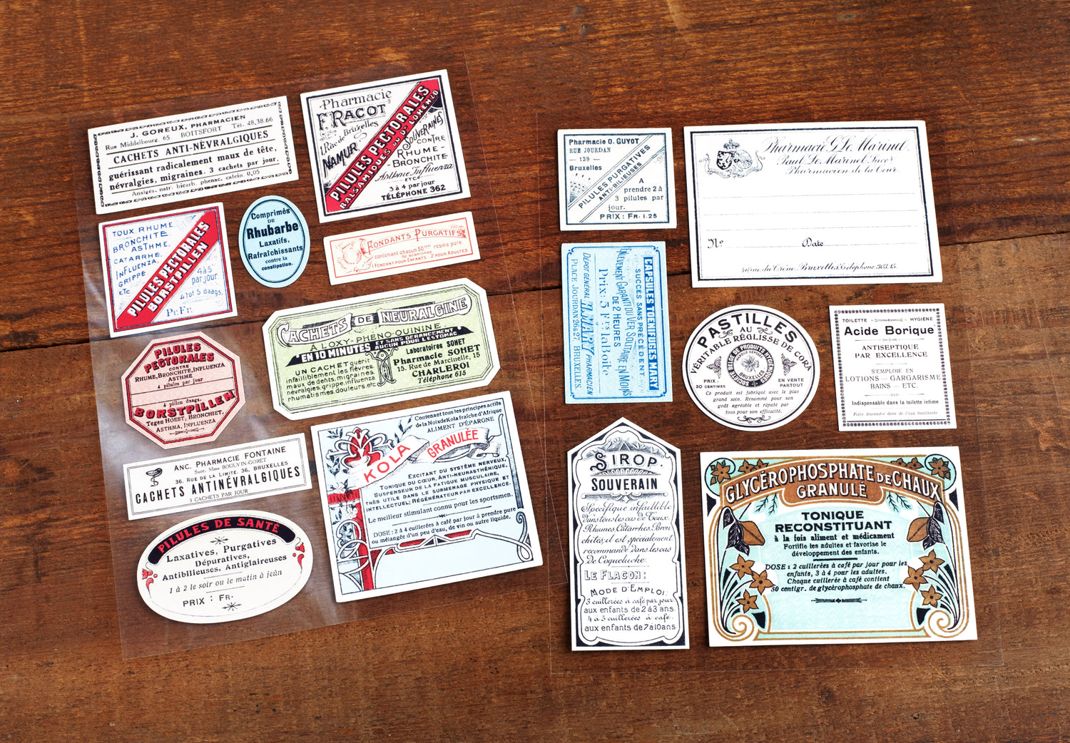 Apothecary labels sticker set