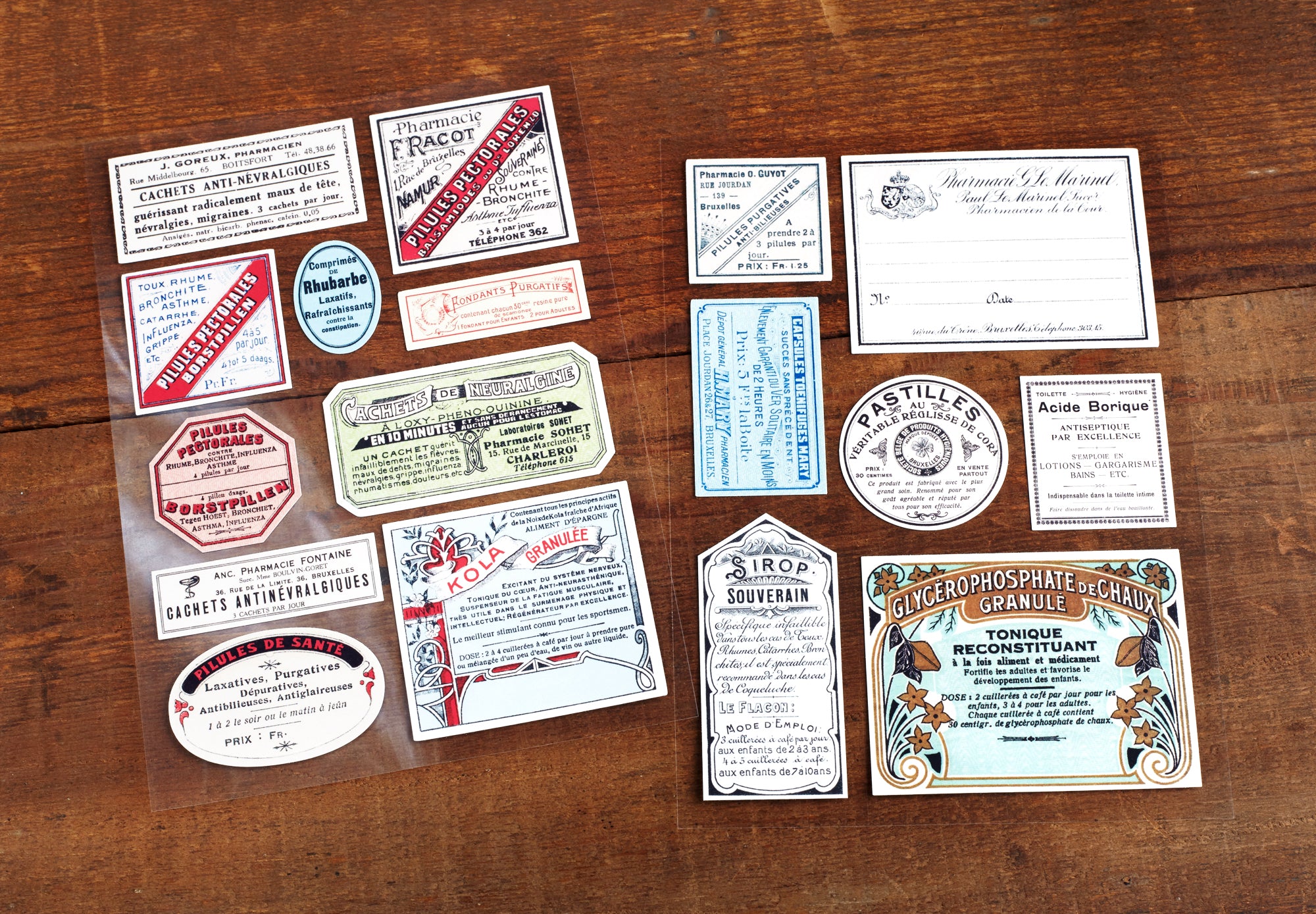 Apothecary labels sticker set