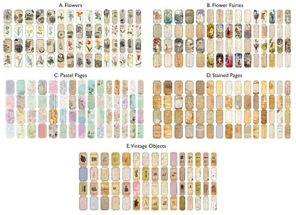 Retro Ticket Stickers