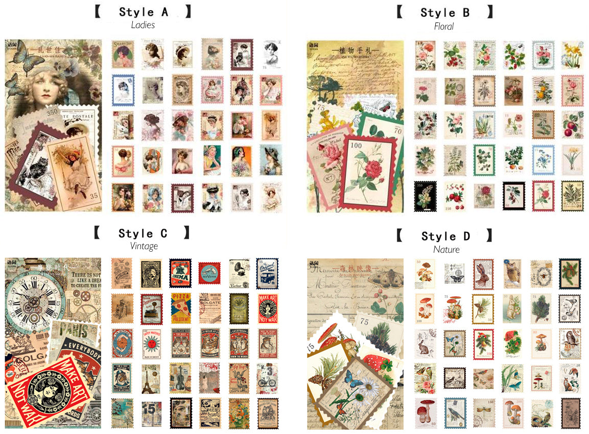 Oversized Stamp Washi Stickers