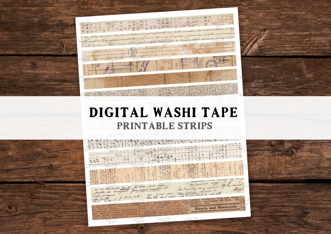 Washi Tape Strips - Digital