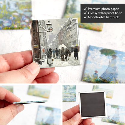 Winter in Scandinavia Art Fridge Magnets