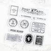 Stamp set to build your own retro postcard
