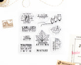 Autumn clear stamp set