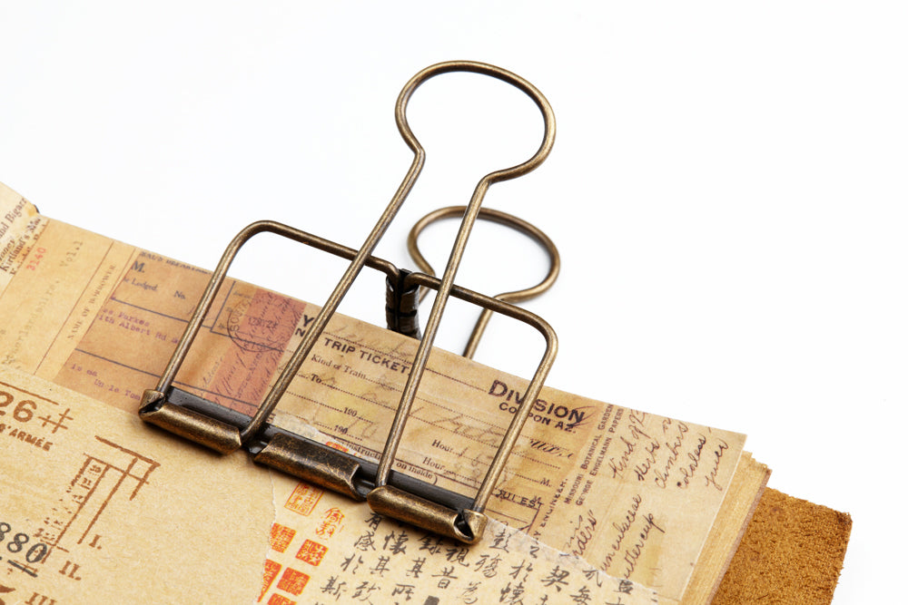 Vintage Bronze Skeleton Paper Clips, 3 Sizes