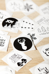 Nordic Style Christmas Stickers