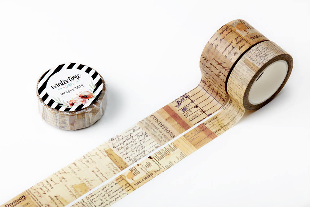 Vintage Collage Paper Washi Tapes by Wintertime Crafts