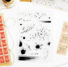 Grunge splatter and ink journaling stamps