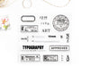 Typography decorative clear stamps